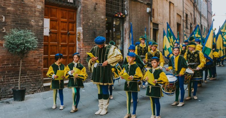 Festivals - Children in Costumes at Historic Parade