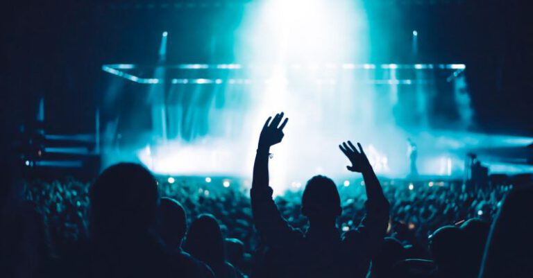 Festival - Silhouette Of People In Front Of Stage