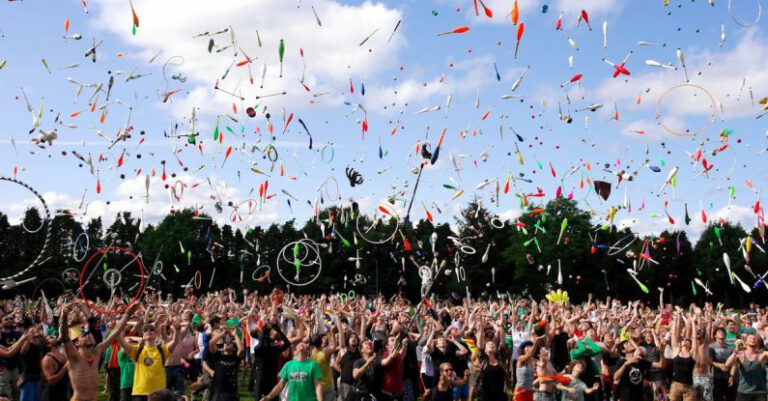 Festivals - People Throwing Pins