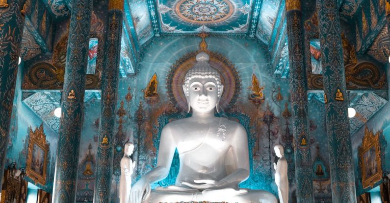 Symbolism - Peron Praying at Buddha For Good luck